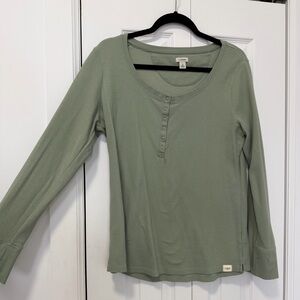 L.L. Bean Sage Long Sleeve Tee